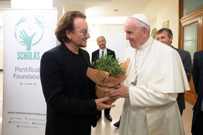 Papież spotkał się z Bono